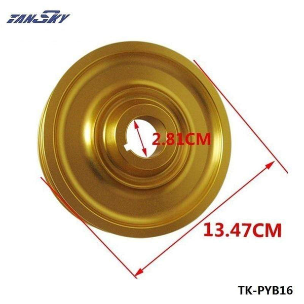 Planet Gates Crank Underdrive Engine Pulley Gold For HONDA CIVIC 92-00 B16 Z0132 B16A B18C LIGHT WEIGHT TK-PYB16