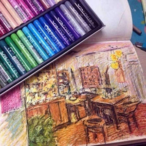 Planet Gates Crayons 50 colors ARTISTS oil pastels for children drug-free child oil painting stick mops Paint By Number Pe