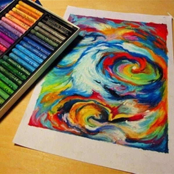 Planet Gates Crayons 50 colors ARTISTS oil pastels for children drug-free child oil painting stick mops Paint By Number Pe