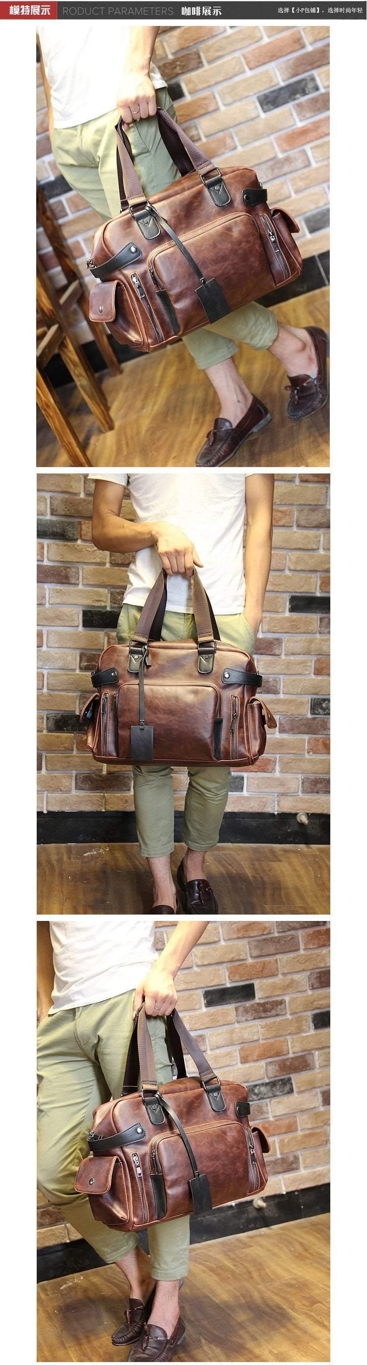 Planet Gates Crazy horse men's bags leisure bag shoulder bag casual bag