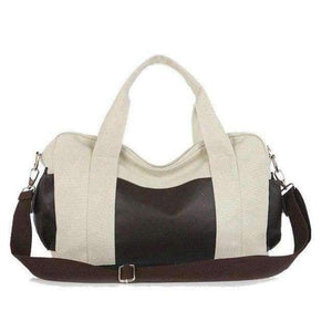 Planet Gates Creamy white Canvas Gym Bag Men Women Sports Bag for Fitness Outdoor Traveling Handbags Durable Multifunctional Training Shoulder Bag