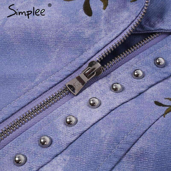 Planet Gates Creamy White / S Embroidery floral faux leather jacket White basic jackets outerwear coats Women casual autumn winter jacket female coat