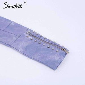 Planet Gates Creamy White / S Embroidery floral faux leather jacket White basic jackets outerwear coats Women casual autumn winter jacket female coat