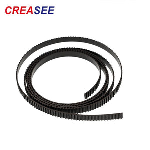 Planet Gates CREASEE Synchronous Bel For 3D Printer Black Rubber 2GT 6mm Timing Belt X Y Axis Belt for Printer  50mm 100mm Printer 3dParts
