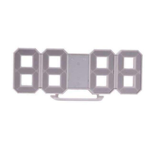 Planet Gates Creative 3D 4 Digital LED Table Wall Clock Timer Home Decoration Desk Alarm Snooze Alert 12/24Hour Display Novelty Lighting