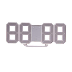 Planet Gates Creative 3D 4 Digital LED Table Wall Clock Timer Home Decoration Desk Alarm Snooze Alert 12/24Hour Display Novelty Lighting