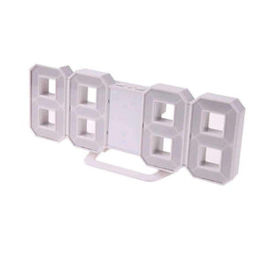 Planet Gates Creative 3D 4 Digital LED Table Wall Clock Timer Home Decoration Desk Alarm Snooze Alert 12/24Hour Display Novelty Lighting