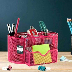 Planet Gates Creative Metal Iron Wire Desk Pen Holder Laege Capacity Office Desk Accessories Desk Organizer Office Desk Supplies