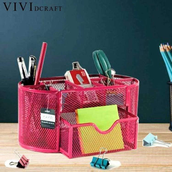 Planet Gates Creative Metal Iron Wire Desk Pen Holder Laege Capacity Office Desk Accessories Desk Organizer Office Desk Supplies