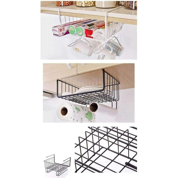 Planet Gates Creative Multifunctional Over Door Storage Rack Kitchen Cabinet Drawer Organizer Basket Paper Towel Roll Holder Kitchen Storage