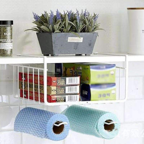 Planet Gates Creative Multifunctional Over Door Storage Rack Kitchen Cabinet Drawer Organizer Basket Paper Towel Roll Holder Kitchen Storage