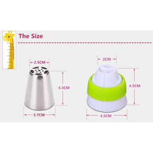 Planet Gates Kreativní růže Tulipán Rusko Tryska Polevové Tipy Na Dort Květina List Srdce Zdobení Nástroje Silikonové Sáčky Zdarma Spojky