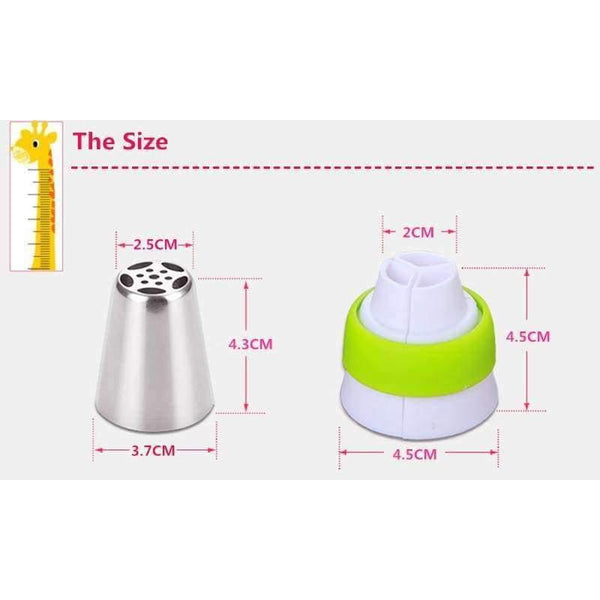 Planet Gates Kreativní růže Tulipán Rusko Tryska Polevové Tipy Na Dort Květina List Srdce Zdobení Nástroje Silikonové Sáčky Zdarma Spojky