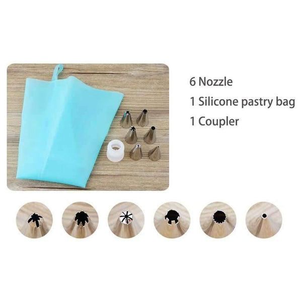 Planet Gates Kreativní růže Tulipán Rusko Tryska Polevové Tipy Na Dort Květina List Srdce Zdobení Nástroje Silikonové Sáčky Zdarma Spojky