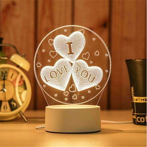Planet Gates Creative USB desk lamp 3D night light Moonlight 3D phantom lighting table lamp