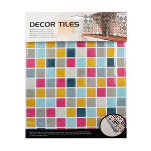 Planet Gates CRFYA1017 Kitchen bathroom special 3D wallpaper mosaic waterproof Size 10*10(in) tile Toilet decoration personality PVC drip wall stickers