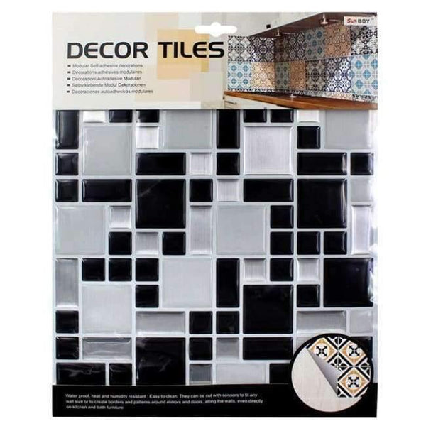 Planet Gates CRFYA1027 Kitchen bathroom special 3D wallpaper mosaic waterproof Size 10*10(in) tile Toilet decoration personality PVC drip wall stickers