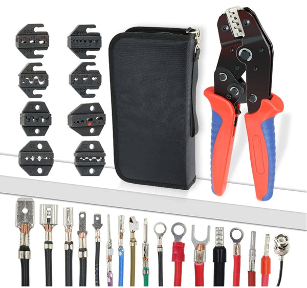 Planet Gates Crimping Pliers Set SN-48BS(=SN-48B+SN-28B) Jaw Kit for 2.8 4.8 6.3 VH3.96/Tube/Insulation Terminals Electrical Clamp Min Tools