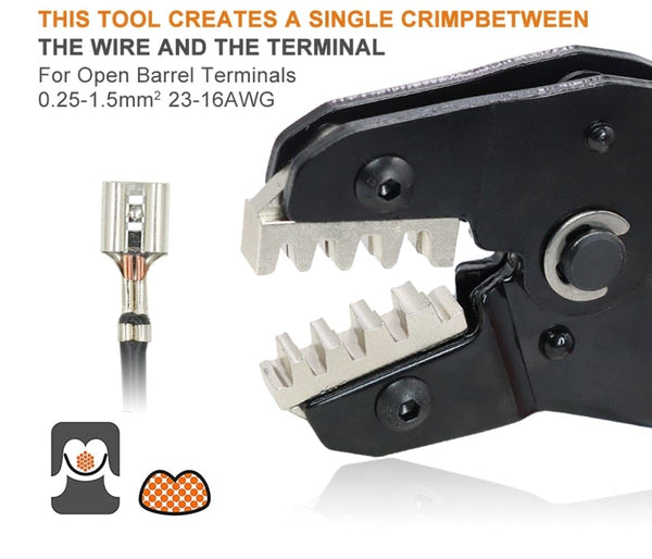 Planet Gates Crimping Pliers Set SN-48BS(=SN-48B+SN-28B) Jaw Kit for 2.8 4.8 6.3 VH3.96/Tube/Insulation Terminals Electrical Clamp Min Tools