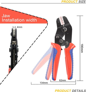 Planet Gates Crimping Pliers Set SN-48BS(=SN-48B+SN-28B) Jaw Kit for 2.8 4.8 6.3 VH3.96/Tube/Insulation Terminals Electrical Clamp Min Tools