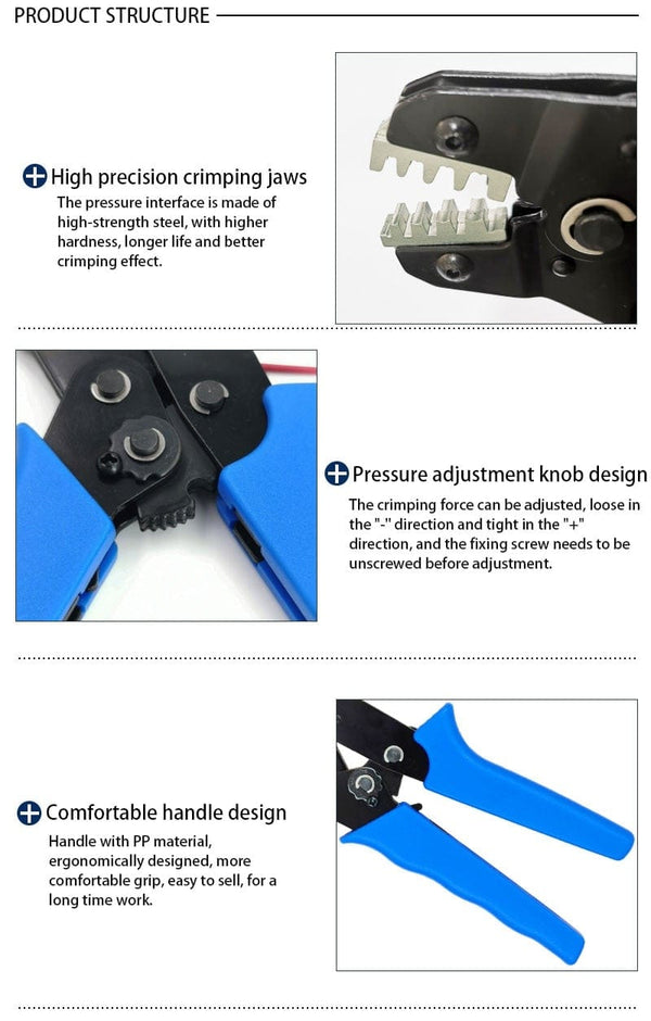 Planet Gates Crimping Pliers SN-48BS/2549 For Tab 2.8 4.8 6.3 XH2.54 SM2.5 DuPont2.54 Terminals Car Connector Wire Electrician Tools Set