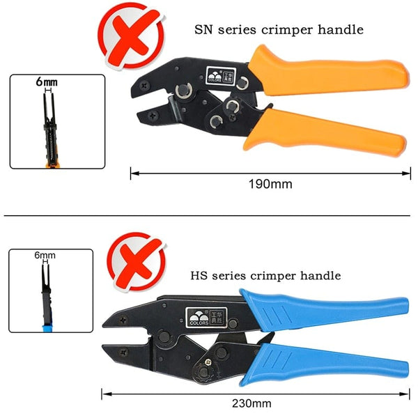 Planet Gates Crimping tool pliers jaws SN-48B / 48BS / 02C / 2549 / 03H / 2546B / 2WF2C / 06WF / 16WF / 06, used for crimping terminals