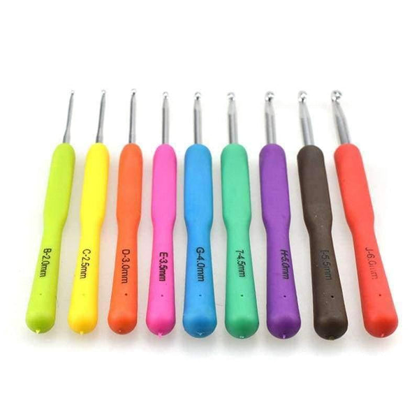 Planet Gates Crochet Hooks Set 8pcs Bamboo Knitting Needles 9 Pcs Ergonomic Crochet Hook Weaving Yarn Crafts DIY Knitting Sewing Tools