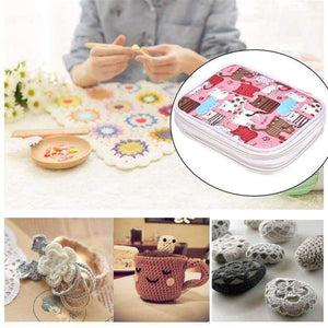 Planet Gates Crochet Hooks Set 8pcs Bamboo Knitting Needles 9 Pcs Ergonomic Crochet Hook Weaving Yarn Crafts DIY Knitting Sewing Tools