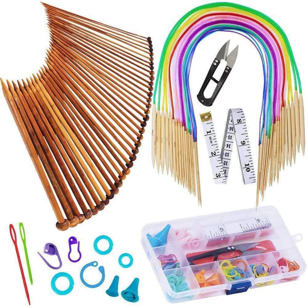 Planet Gates Crochet Hooks Set With Case 14 Styles Knitting Needles Set DIY Needle Arts Craft Scissors  Markers Sewing Tools GYH