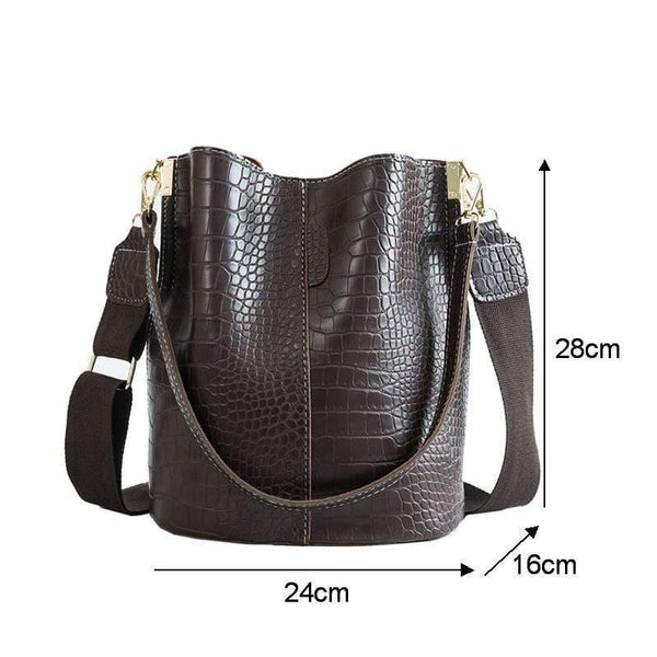 Crocodile Crossbody Bag For Women Shoulder Bag Brand Designer Women Bags Luxury PU Leather Bag