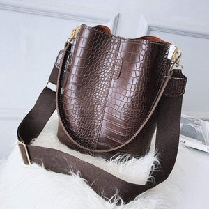 Crocodile Crossbody Bag For Women Shoulder Bag Brand Designer Women Bags Luxury PU Leather Bag