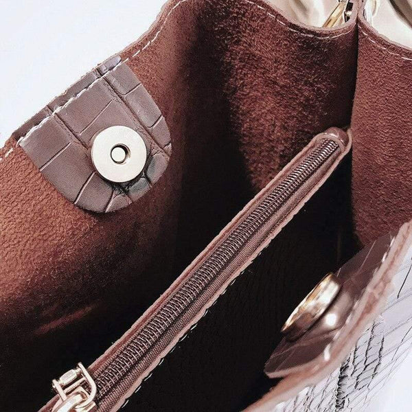 Crocodile Crossbody Bag For Women Shoulder Bag Brand Designer Women Bags Luxury PU Leather Bag