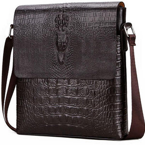 Planet Gates Crocodile messenger bags for men crossbody shoulder bag Alligator male ipad Tablet PC IPAD handbag mens bags