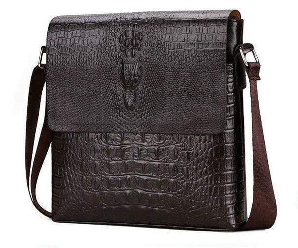 Planet Gates Crocodile messenger bags for men crossbody shoulder bag Alligator male ipad Tablet PC IPAD handbag mens bags