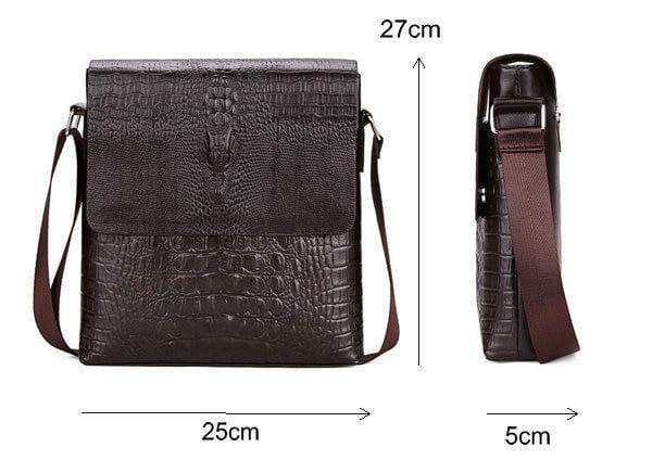 Planet Gates Crocodile messenger bags for men crossbody shoulder bag Alligator male ipad Tablet PC IPAD handbag mens bags