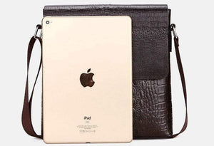 Planet Gates Crocodile messenger bags for men crossbody shoulder bag Alligator male ipad Tablet PC IPAD handbag mens bags