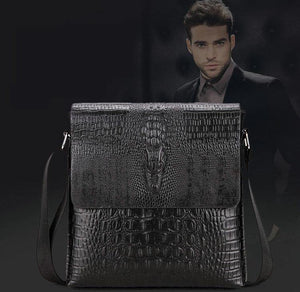 Planet Gates Crocodile messenger bags for men crossbody shoulder bag Alligator male ipad Tablet PC IPAD handbag mens bags