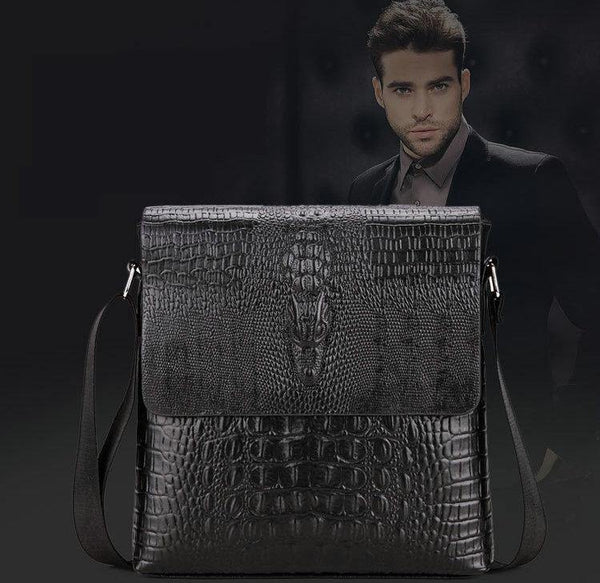 Planet Gates Crocodile messenger bags for men crossbody shoulder bag Alligator male ipad Tablet PC IPAD handbag mens bags