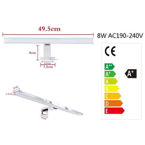 Planet Gates CroLED Wall Lamp 8W 600LM Waterproof Bathroom Fixtures makeup toilet bar Led light front mirror lighting IP44 Warm White