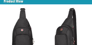 Planet Gates Crossbody Bags for Men Messenger Chest Bag Pack Casual Bag Waterproof Nylon Single Shoulder Strap Pack  New Fashion