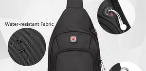 Planet Gates Crossbody Bags for Men Messenger Chest Bag Pack Casual Bag Waterproof Nylon Single Shoulder Strap Pack  New Fashion