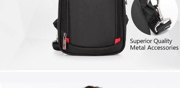 Planet Gates Crossbody Bags for Men Messenger Chest Bag Pack Casual Bag Waterproof Nylon Single Shoulder Strap Pack  New Fashion