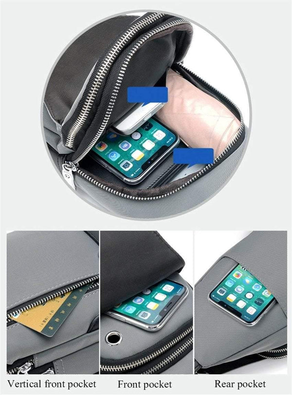 Planet Gates Crossbody Bags Men Chest Pack Unisex USB Charge Anti Theft Messengers Bag Trip Waterproof Shoulder Bag