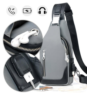 Planet Gates Crossbody Bags Men Chest Pack Unisex USB Charge Anti Theft Messengers Bag Trip Waterproof Shoulder Bag