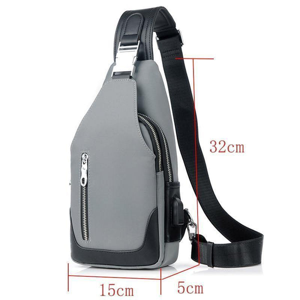 Planet Gates Crossbody Bags Men Chest Pack Unisex USB Charge Anti Theft Messengers Bag Trip Waterproof Shoulder Bag