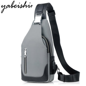 Planet Gates Crossbody Bags Men Chest Pack Unisex USB Charge Anti Theft Messengers Bag Trip Waterproof Shoulder Bag