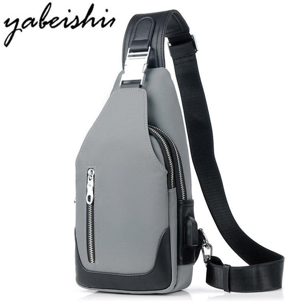 Planet Gates Crossbody Bags Men Chest Pack Unisex USB Charge Anti Theft Messengers Bag Trip Waterproof Shoulder Bag