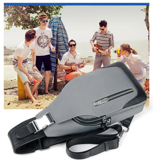 Planet Gates Crossbody Bags Men Chest Pack Unisex USB Charge Anti Theft Messengers Bag Trip Waterproof Shoulder Bag