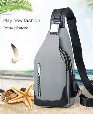 Planet Gates Crossbody Bags Men Chest Pack Unisex USB Charge Anti Theft Messengers Bag Trip Waterproof Shoulder Bag