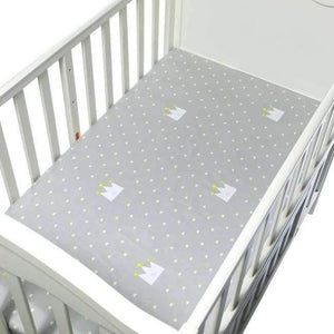 Planet Gates Crown Baby Crib Bedding Set Fitted Soft Woven Cotton Sheet  with Unisex Design for Babies Crib Sheets Great gift for Baby